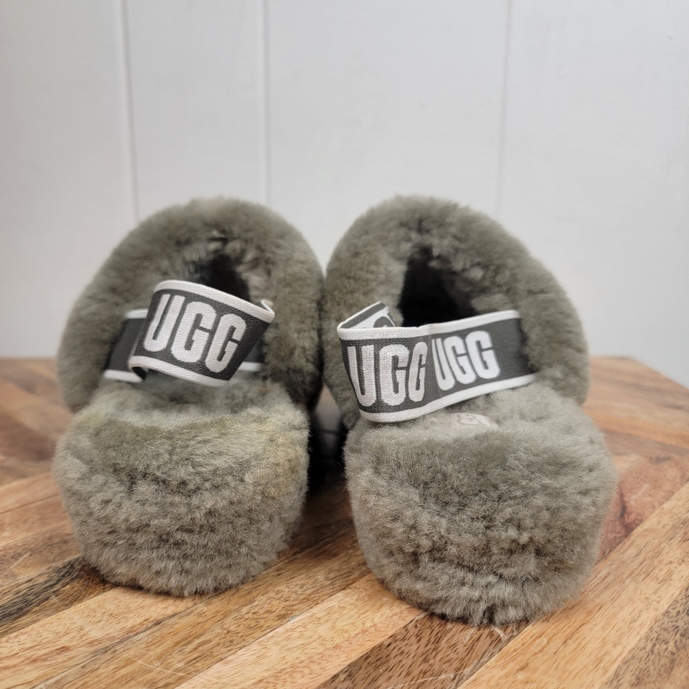 Ugg Fluff Yeah Slipper Slides Burnt Olive Green S… - image 5
